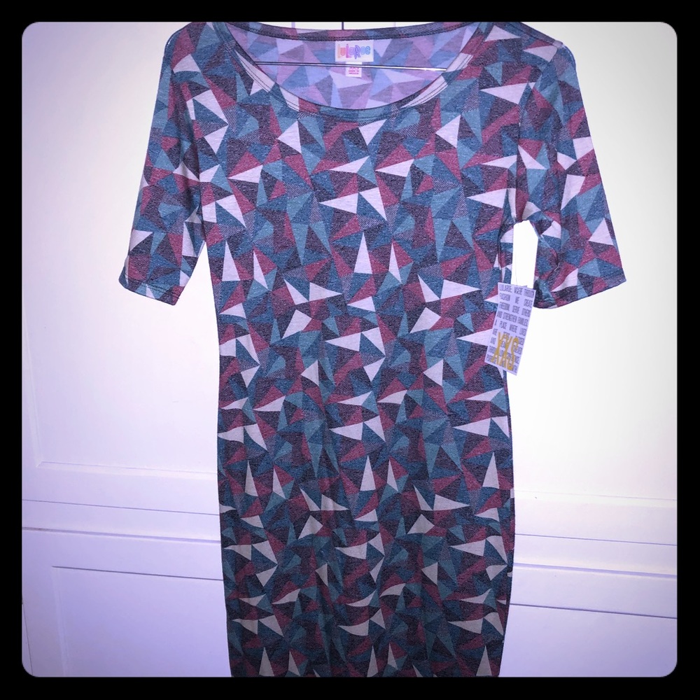 NEW Lularoe XXS Julia dress with geometric pattern